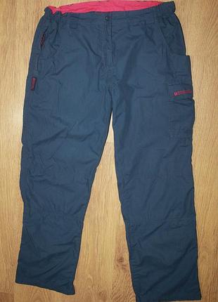 Женские синие трекинговые штаны брюки mountain warehouse xl