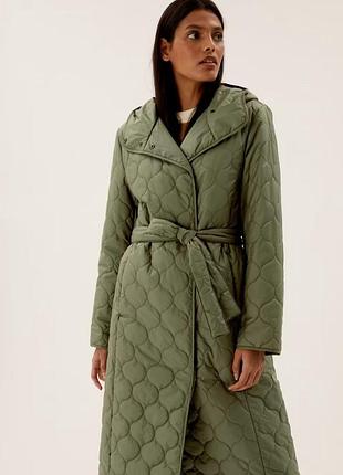 Жіноче стьобане пальто з колекції marks and spencer