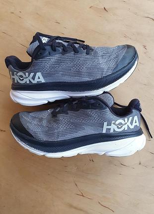 Кросівки жіночі hoka clifton 9 сірі, розмір 39