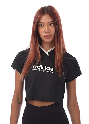 Жіноча укорочена футболка-джерсі adidas womens tiro colorblock cropped tee