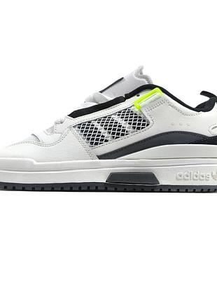 Adidas forum mod low white black lime 4