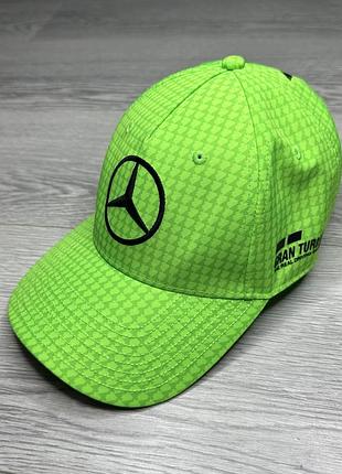 Бейсболка mercedes-benz f1 petronas lewis hamilton baseball cap neon yellow оригінал кепка monster energy