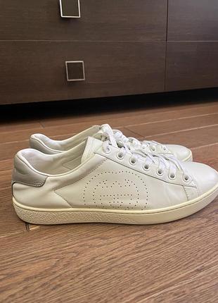 Шкіряні кеди кросівки gucci ace