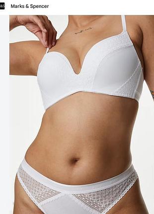 Мягкий бюстгальтер без косточек на паралоне пуш ап. m&s body р. 80 в.