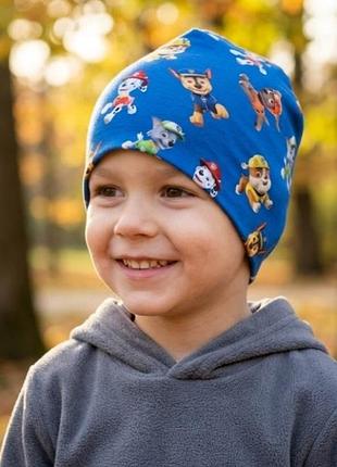 Шапка шапочка на хлопчика щенячий патруль paw patrol