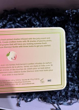 Палетка тіней too faced sweet peach 7