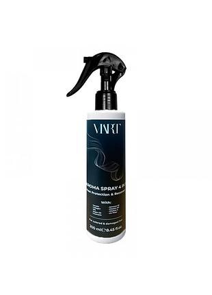 Термозахисний арома спрей для волосся 4 в 1 aroma spray leave-in viart, 200 м