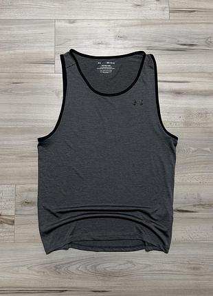 Серая спортивная майка андер армор under armour tech 2.0 tank top, m, оригинал