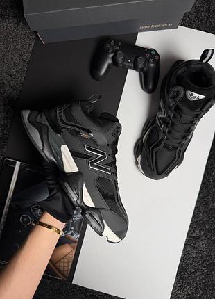 Чоловічі кросівки new balance 9060 fur dark grey black