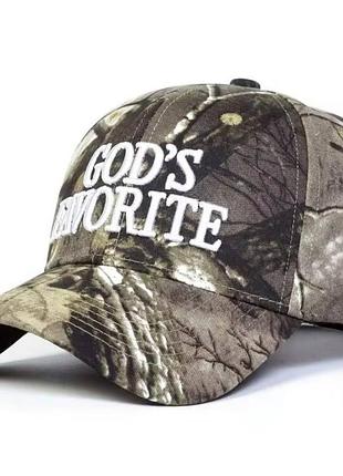 Кепка | camo baseball cap "god's favorite"