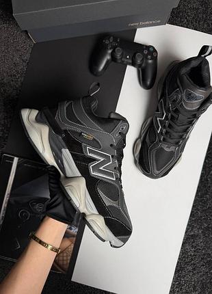 Чоловічі кросівки new balance 9060 fur grey black beige
