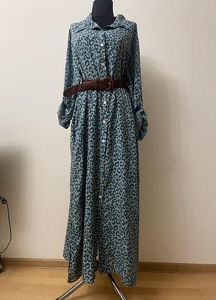 Жіноча сукня - сорочка з віскози італія goose island l/xl