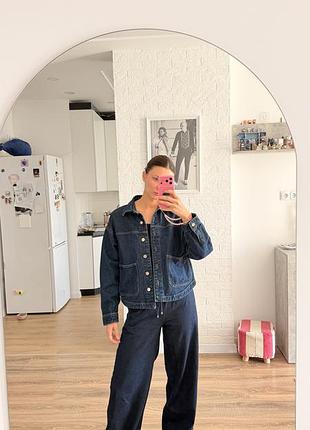 Джинсовий костюм zara