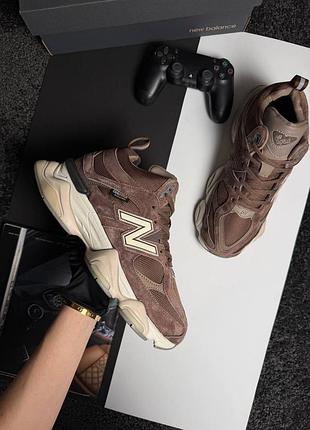 Чоловічі кросівки new balance 9060 fur brown beige