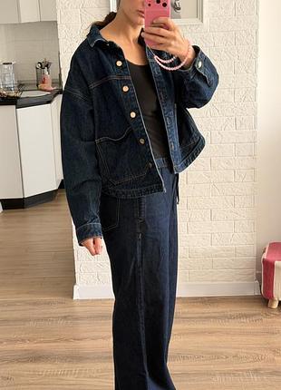 Джинсовий костюм zara 8