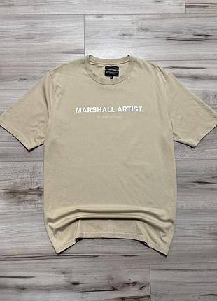 Бежева футболка маршалл артіст marshall artist modern tailoring beige , xl, оригінал