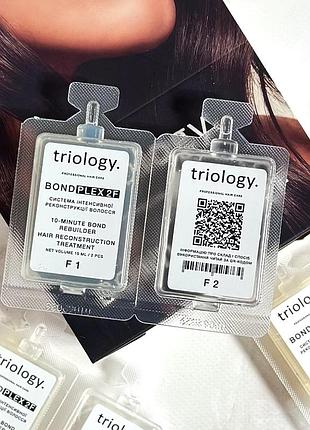 Холодне відновлення bondplex 2f triology система інтенсивної реконструкції волосся 15+15мл (1 застосування)