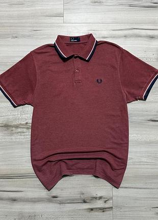Премиум футболка поло фред перри fred perry twin tipped pique polo, факт l, оригинал