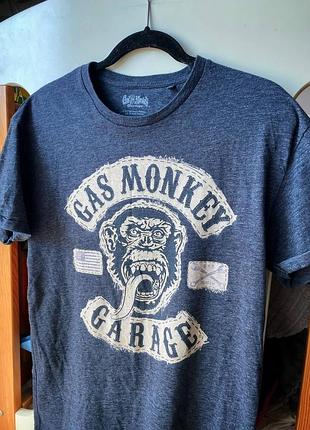 Вінтажна футболка gas monkey garage / футболка з принтом next / розмір m