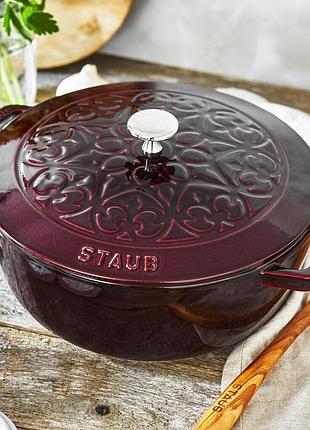 Чавунна каструля staub la cocotte la marmite lilie 26 см 4.8 л grenadine 40502-295