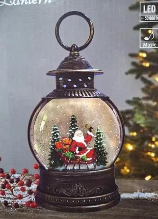 Новогодний фонарь-ночник led.рождественский светильник винтажный фонарь xmas wdl-2103a