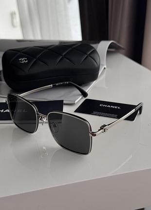 😎 chanel black/silver 2219 c.418 s 56/18/142