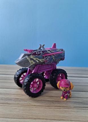 Щенячий патруль спасательный самолёт монстр трак скай paw patrol rescue wheels skye’s jet spin master