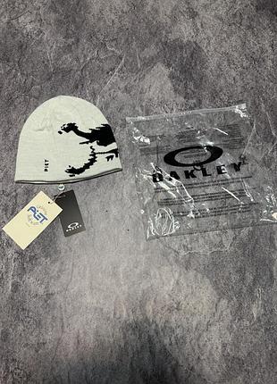 Шапка унісекс oakley vintage hat skull logo сіра
