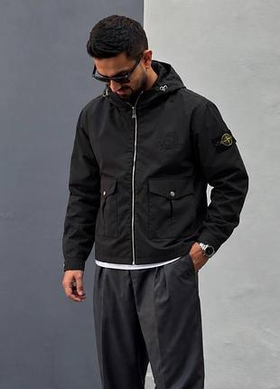 Чоловіча вітровка stone island преміум якості / осіння куртка стон айленд / курточка стонік куртки на осінь стоне ісланд топ