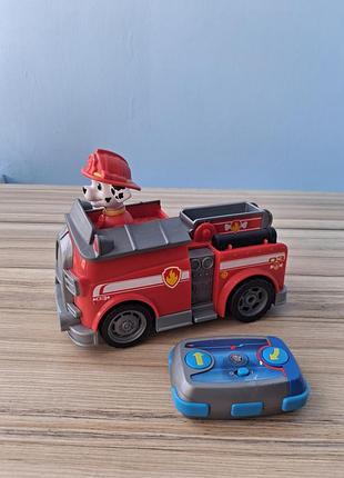 Щенячий патруль маршал пожежна машинка на пульт paw patrol marshall fire truck spin master