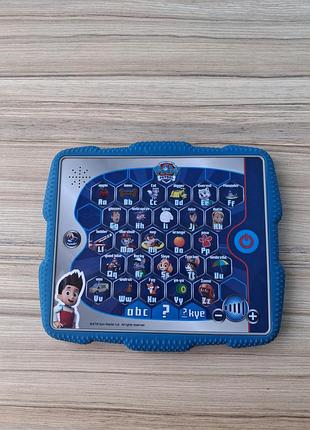 Игрушечный интерактивный планшет paw patrol ryder's alphabet tablet