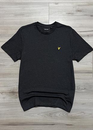 Графитная футболка лайл энд скотт lyle &amp; scottronе crew neck, s, оригинал