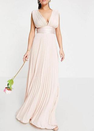 Сукня вечірня довга літня жіноча asos 1890764 46 рожева (zp111944054644)