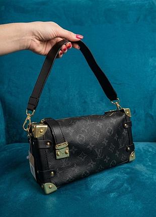 Сумка жіноча louis vuitton чорна 13х25 см