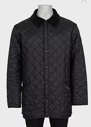 Мужская стеганая демизизонная фирменная куртка от бренда barbour.