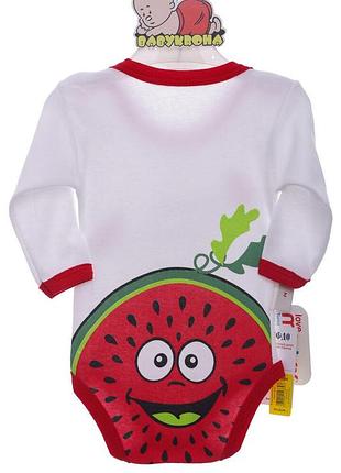 Боди с длинным рукавом watermelon хлопок minixx