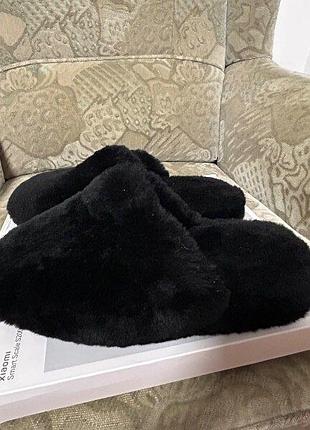 Тапочки из цигеечного меха