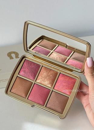 Hourglass ambient lighting edit unlocked palette luck підкова палетка палітра для макіяжу обличчя аурглас румʼяна бронзер пудра хайлайтер