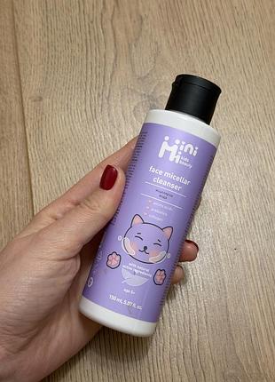 Міцелярна вода minimi kids beauty face micellar cleanser об’ємом 150 мл.