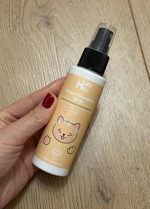 Спрей для легкого розчісування волосся minimi kids beauty instant detangling spray об'ємом 100 мл