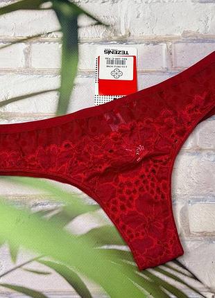 Трусики червоні жіночі  бразилійки tezenis.
