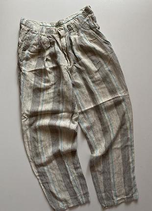 Рідкісні вінтажні чоловічі штани 80-90 ті  в смужку marcus / votre pantalon
