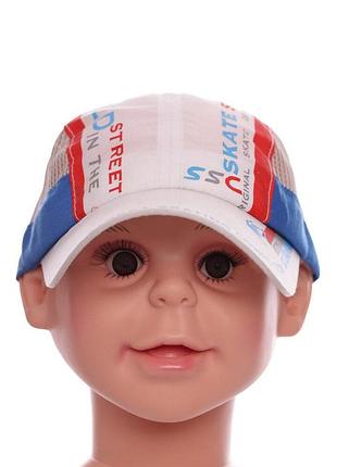 Кепка с сеточкой для мальчика серая murat baby коттоновая