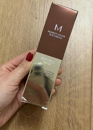 Bb-крем missha m perfect cover bb cream spf 42 / pa+++ у відтінок № 21