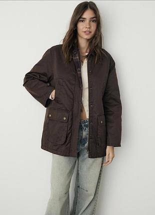 Куртка жіноча stradivarius коричнева