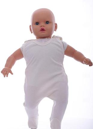 Повзунки на кнопках інтерлок babykroha молочний