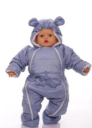 Комбінезон для хлопчика на траві babykroha зірочка блакитний