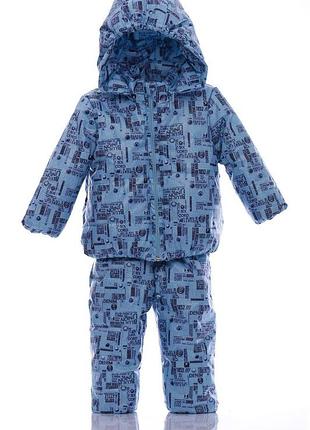 Комбінезон для хлопчика на холлофайбері babykroha denim малюк блакитний