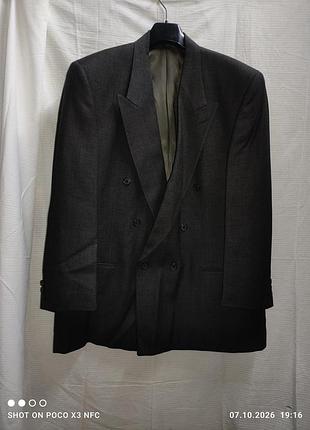 Новый винтажный шерстяной пиджак monsieur givenchy (made in usa, 80-90s) мужской