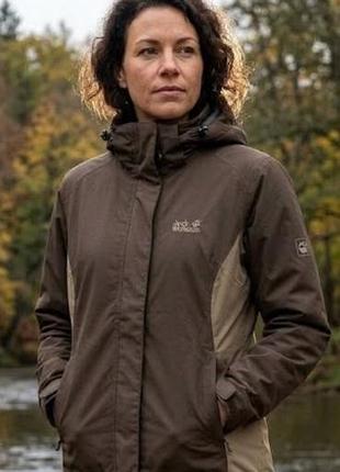 Жіноча куртка 3 в 1 jack wolfskin (texapore + microguard), стан ідеальний